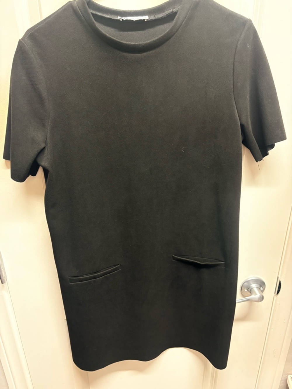 Zara Classic short sleeve black dress